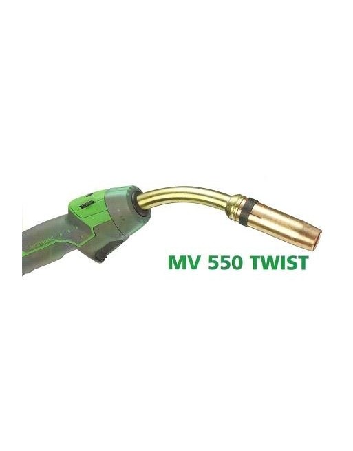 Migatronic MV 550 TWIST svejseslange, vandkølet, med regulering 4 m, med fast dysestok