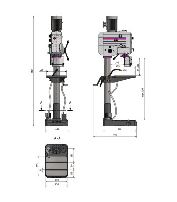 Optimum søjleboremaskine OPTIdrill DH 35G