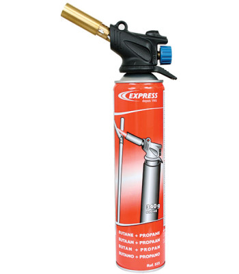 EXPRESS gasbrænder kit m/piezo, gas 555, kan anvendes i alle positioner.