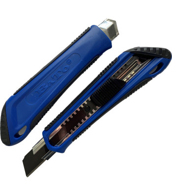 BATO Kniv bræk-af 18mm med super auto lock og med de nye sorte ultraskarpe blade 18mm