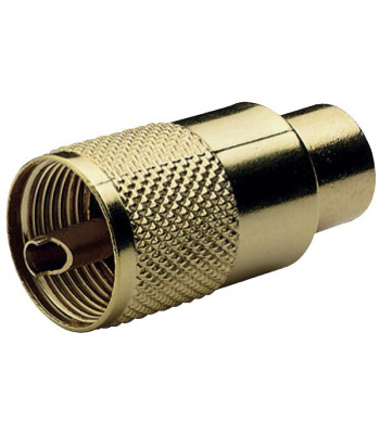 Glomex VHF stik PL259 til 10mm kabel (RG213) guldbelagt