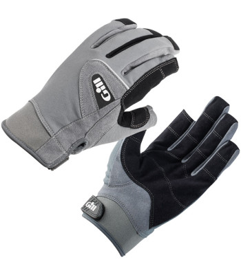 Gill 7051 Sejlerhandsker med fingre grå/sort, str XS