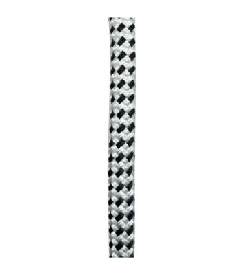 1852 fortøjning dobbelt flettet 14mm 10m hvid/sort