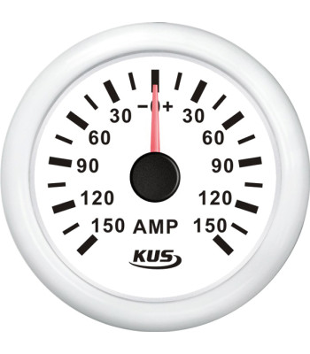 KUS amperemeter hvid 150Amp shunt