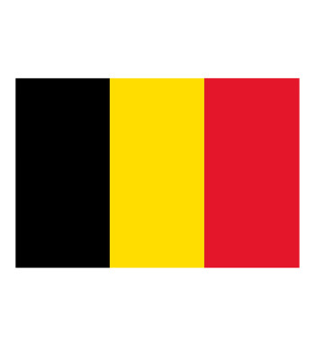 1852 Gæsteflag Belgien, 30x45cm