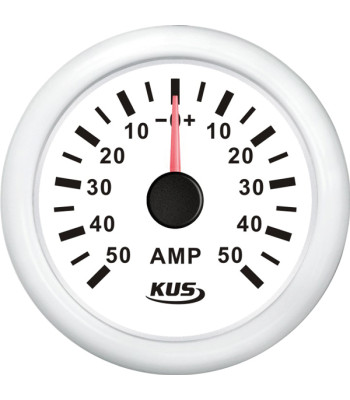 KUS amperemeter hvid 50Amp shunt