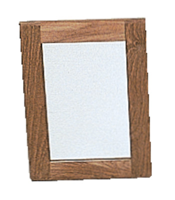 Roca spejl med teak ramme 28x38x2cm