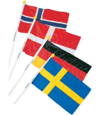 Adela Facadeflagsæt Sverige, flag 70cm