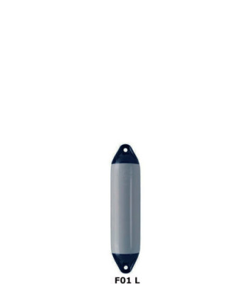 Polyform fender F01 Large grå/sort top, 130x560mm