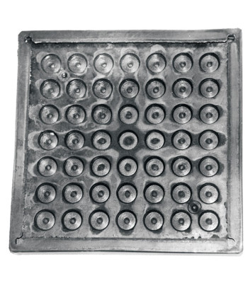 1852 gummiplade til topplade, 200x200mm