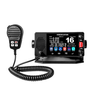 HIMUNICATION HM-TS18 VHF Radio Klasse DSC-D m. GPS, NMEA2000 og mutifunktions Touch-Display 8006-HM-TS18