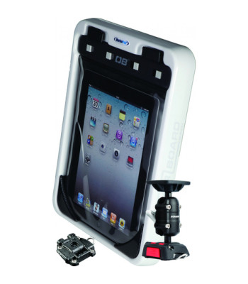 MarinePod iPad holder og vandtæt OverBoard Etui med flexibelt ROKK beslag 8006-MP-TBL-OB-RAD