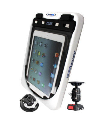 MarinePod iPad holder og vandtæt OverBoard Etui med flexibel ROKK sugekop 8006-MP-TBL-OB-RAS