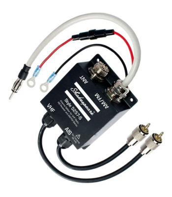 Shakespeare 5257-S antennesplitter til VHF-radio, AIS-modtager og AM / FM-stereo 8006-SH5257-S