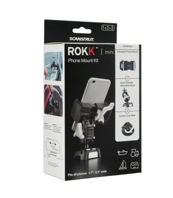 ROKK mini GPS og telefon monteringskit m. sugekop. rls-509-405 8006-SS-RLS-509-405