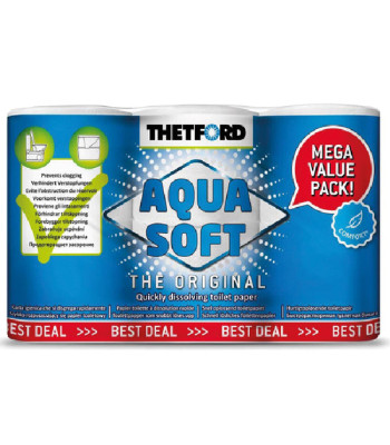 Toiletpapir Aqua Soft mega value pack