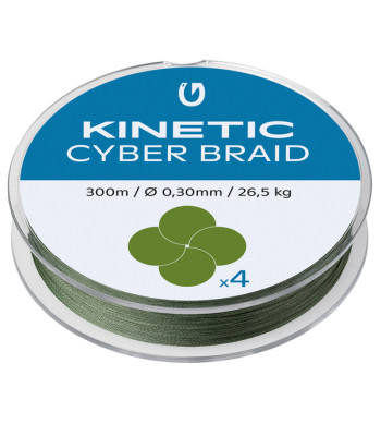 Kinetic Cyber braid 4, 0,30mm / 26,5kg