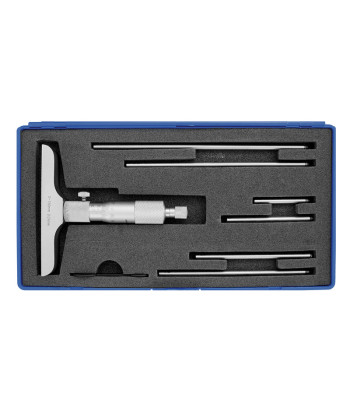 Mikrometer dybdemål 0-150 mm med afrundet målehoved