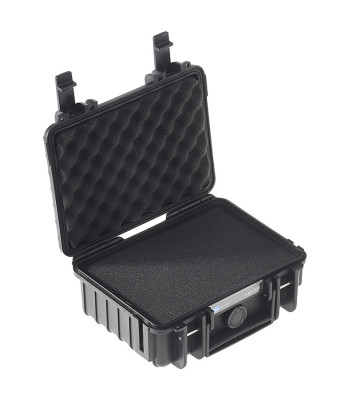 OUTDOOR kuffert i sort med skum polstring 205X145X80 mm Volume: 23 L Model: 500BSI
