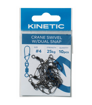 Kinetic Crane svirvler med hægte 10stk, ＃4