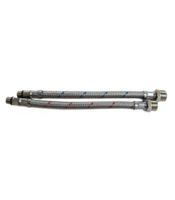 Flexslange rød, m10 han- 3/8" han