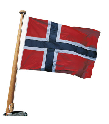 Bådflag polyester Norge, 70x50 cm