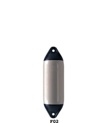 Polyform fender F02 grå/sort top, 200x660mm