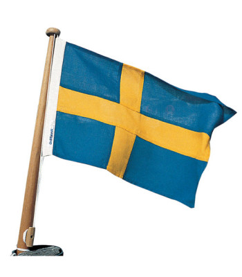 Bådflag polyester Sverige, 50x31 cm