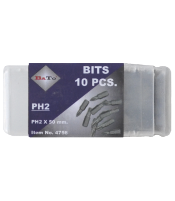 Bits 1/4" PH1 L:50 mm pk/10