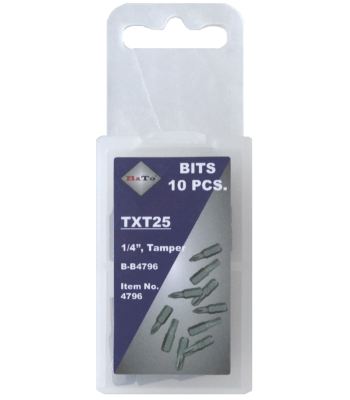 Bits 1/4" TR10 L:25 mm pk/10