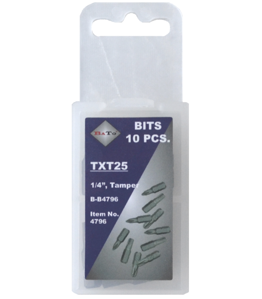 Bits 1/4" TR10 L:25 mm pk/10