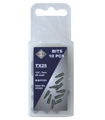 Bits 1/4" TX10 L:25 mm pk/10