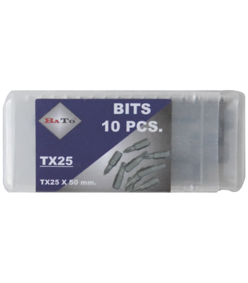 Bits 1/4" TX10 L:50 mm pk/10