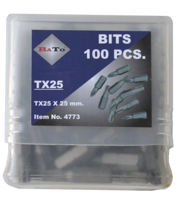 Bits 1/4" TX10 L:25 mm pk/100