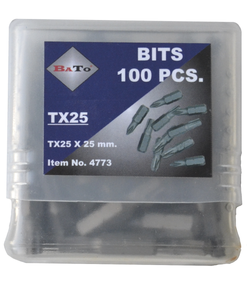 Bits 1/4" TX10 L:25 mm pk/100