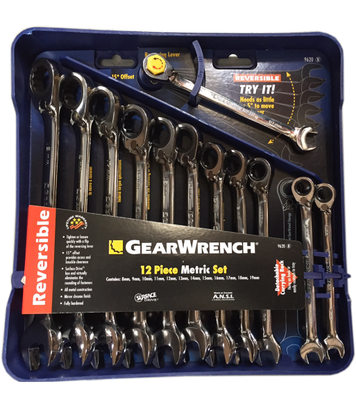 GearWrench skraldenøglesæt 8-19 mm