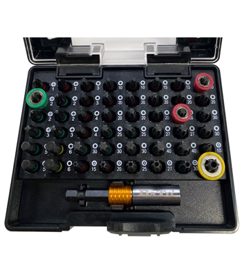 Bitssæt 1/4" torsionsbits 49 dele