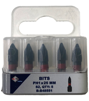 Bits S2 torsion PH1×25 mm pk/5