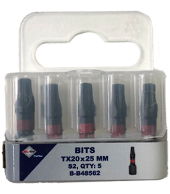 Bits S2 torsion TX20×25 mm pk/5