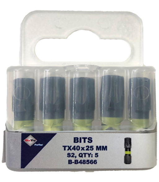 Bits S2 torsion TX40×25 mm pk/5