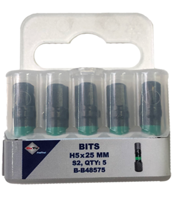 Bits S2 torsion HEX5×25 mm pk/5