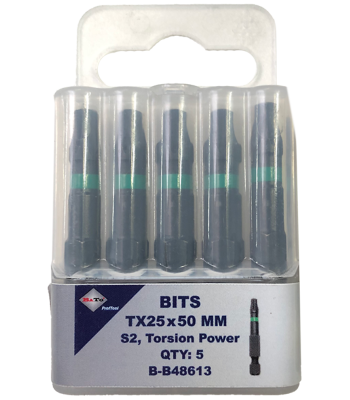 Bits S2 torsion TX25×50 mm pk/5