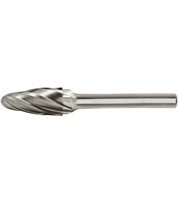 Fræsestift HM alucut 6×18mm Form F, skaft ø6mm