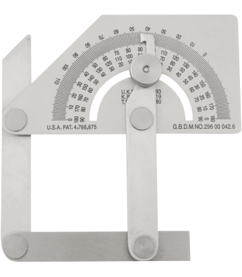 Vinkelmåler justerbar rustfri stål