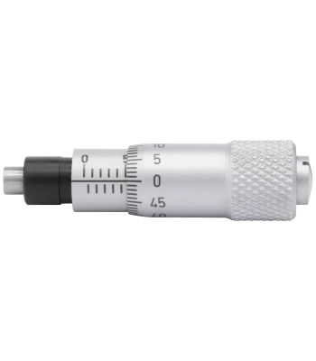 Indbygn.mikrometer 0-6,5×0,01mm, plan måleflade