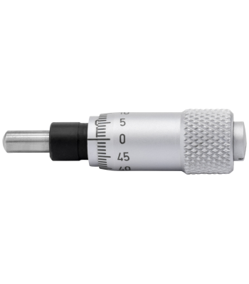 Indbygn.mikrometer 0-6,5×0,01mm konveks måleflade