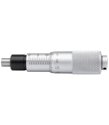 Indbygn.mikrometer 0-15×0,01mm, plan måleflade