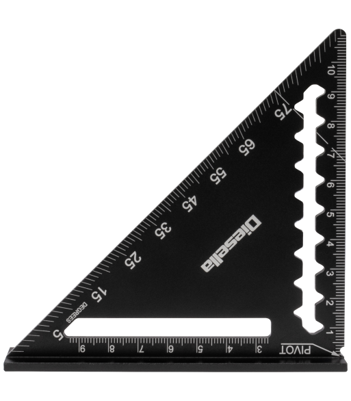 Speedvinkel 0-90° 120×120mm sortoxideret aluminium