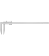 Værkstedsskydelære 0-500×0,05mm, 150mm kæber