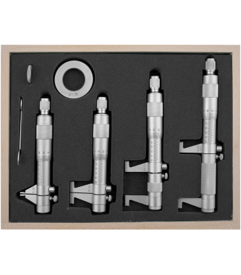 Indv. 2pt mikrometre 5-100 mm 4 stk